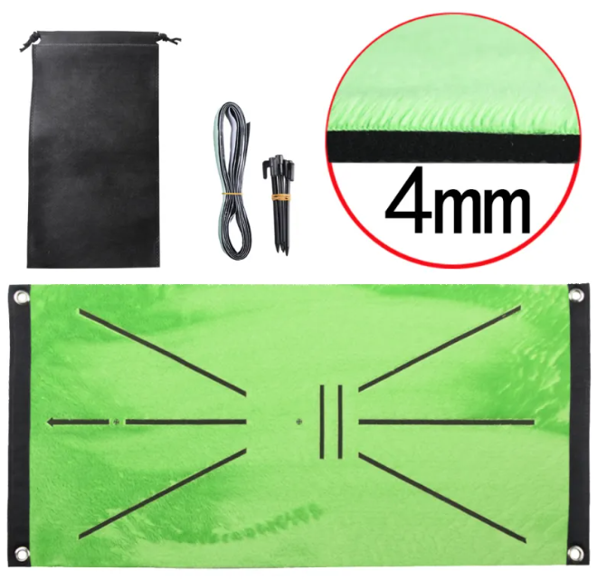 Golf Swing Training Mat & Chipping Net Combo