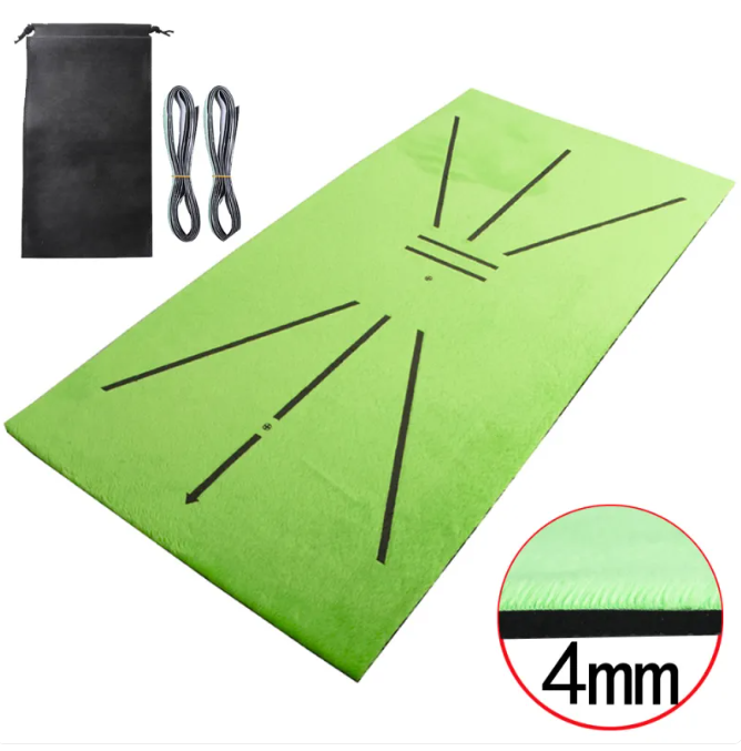 Golf Swing Training Mat & Chipping Net Combo